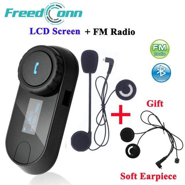 Freedconn TOM-SC Bluetooth Беспроводная обновленная мотоциклетная гарнитура с fm-радио и |