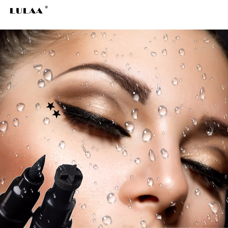 Горячая подводка для глаз кошачий Макияж инструмент двойная головка Водостойкая