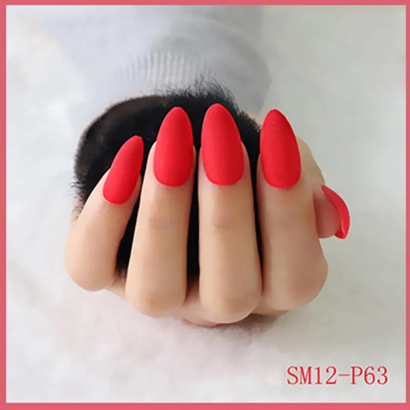 24 шт. искусственные накладные ногти сделай сам лак матовые Ложные Типсы для