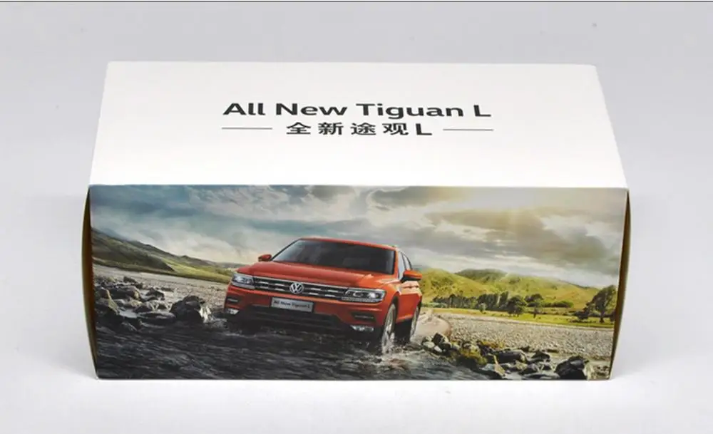 1/18 VW Volkswagen New Tiguan L 2017 оранжевая коллекция литых под давлением моделей автомобилей