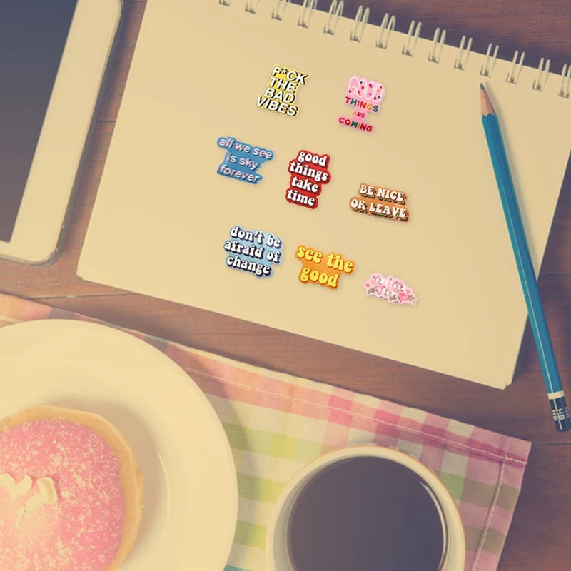 40 шт. вдохновляющие наклейки на английском граффити разные цвета стили слова