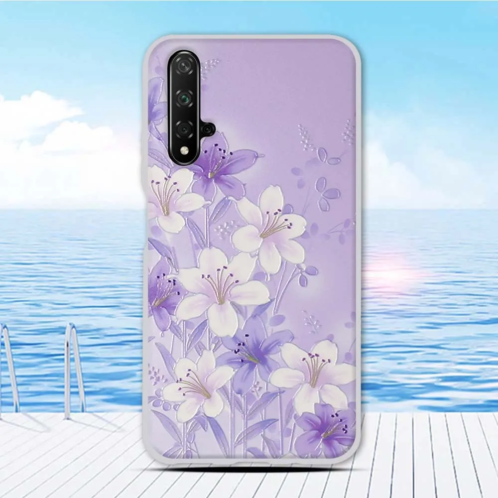 Чехол Funda 6,26 дюйма для huawei nova 5 T, силиконовый чехол для Honor 20, чехол с животным принтом, чехол для Honor 20 S, чехол для телефона, бампер - Цвет: 1