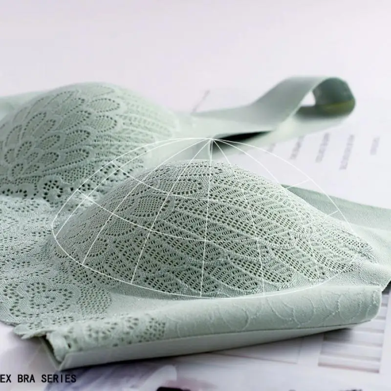 Бюстгальтер женский спортивный кружевной без косточек бесшовное нижнее белье с