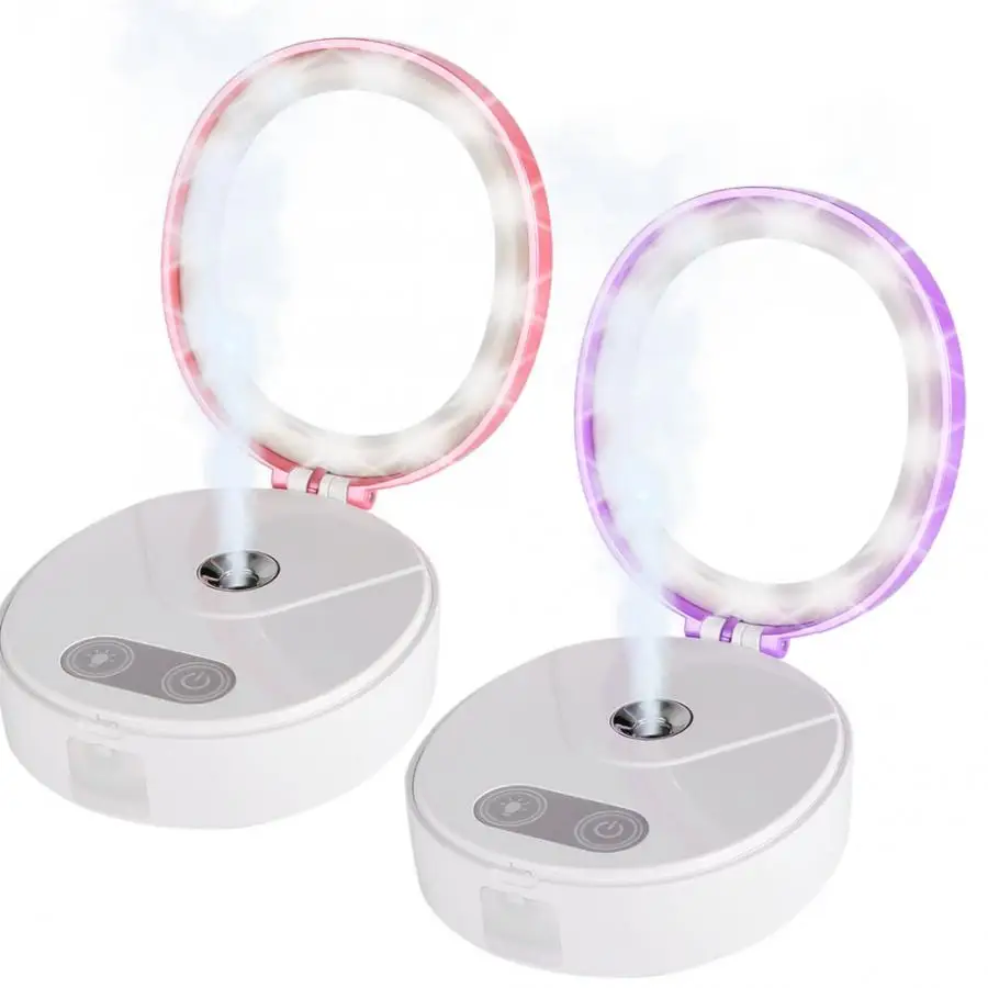 Нано зеркальный распылитель инструмент для красоты лица USB светодиодный