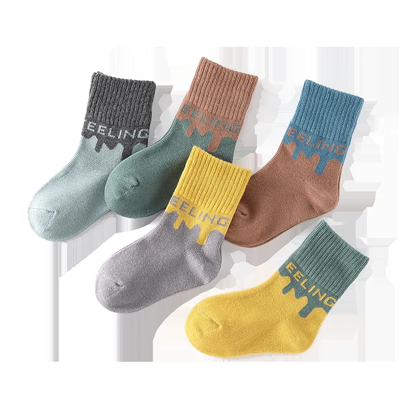 

5 Pairs/lot 2021 New Summer Boys Girls Kids Socks Set 1-9Y Children Kids Thin Short Socks Cotton Comfortable Child Socks Lot