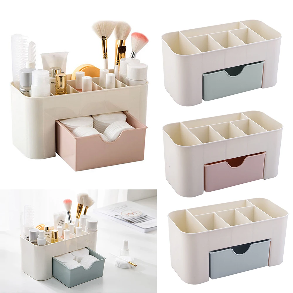 Acrylic Makeup Box Organizers Large Capacity Jewelry Cosmetic Storage With Drawer Plastic Lipstick Holder Sundries Container | Дом и сад