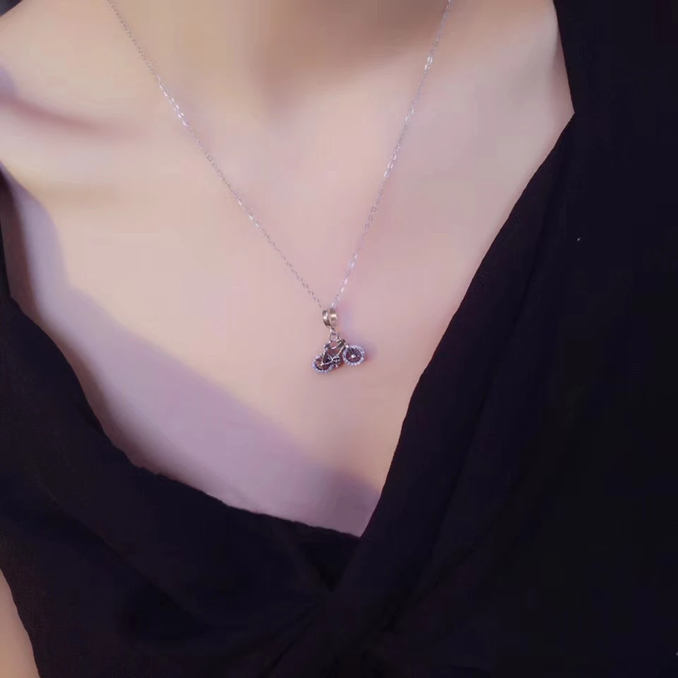

YPD127 925 Silver Girl Necklace Birthday Wedding Party Couple Gifts
