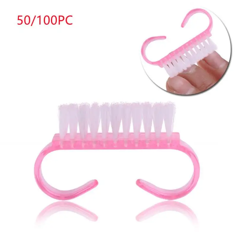 

50/100 шт., пластиковые кисти для макияжа ногтей