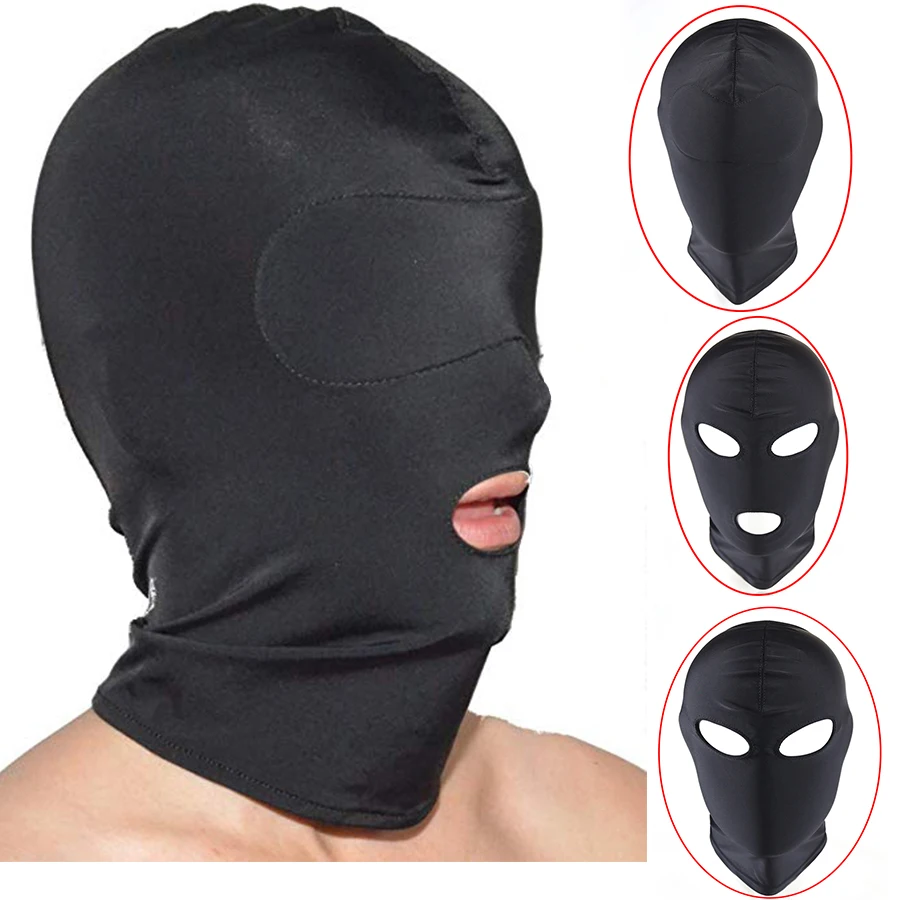 Маска с открытым ртом кляп бондаж фетиш БДСМ ролевые игры капот повязки на глаза