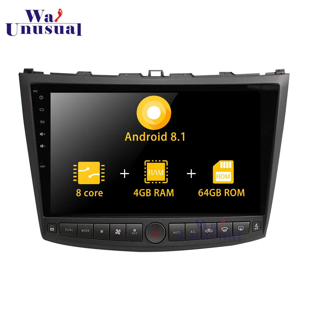 Автомагнитола wanобычная 10 1 дюйма 8 ядер 2 + 32 ГБ Android 0 для Lexus IS350 IS250 2005 2006 2007 2008 2009 3G BT