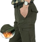 Брюки-карго мужские водонепроницаемые, теплые зимние брюки в стиле милитари, повседневные армейские длинные прямые мешковатые штаны, джоггеры, рабочие штаны, M-4XL