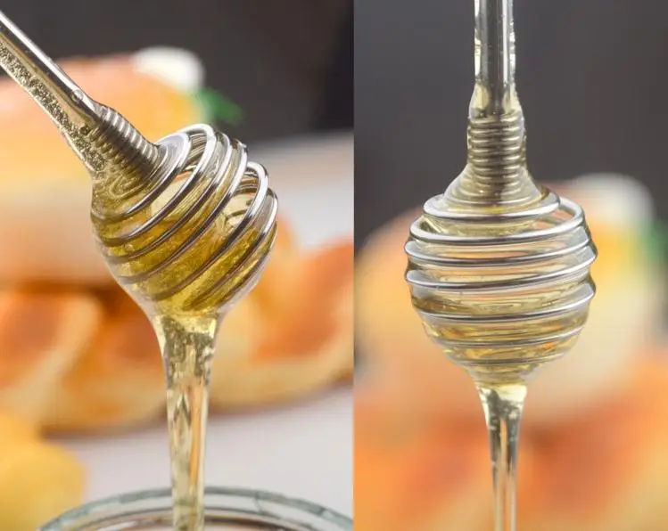 値段 200pcs Stainless Steel Honey Dipper Stick, Drizzle Honey With Ease, No More Mess With Honey Dipping Unique Spiral Shape