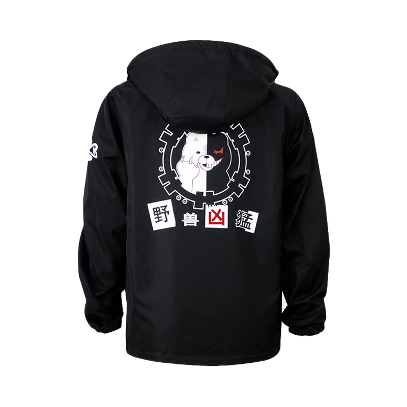 

Brdwn Danganronpa Unisex Monokuma Cosplay Costume Double-sided Long Hoodie Casual Coat Cotton-padded Wadded Jackets