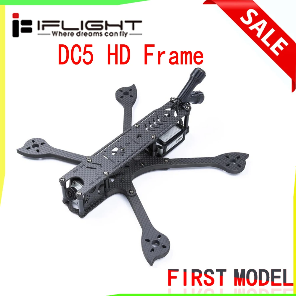 Колесная база iFlight DC5 222 мм 5 дюймовая HD FPV рама для фристайла комплект с рычагом