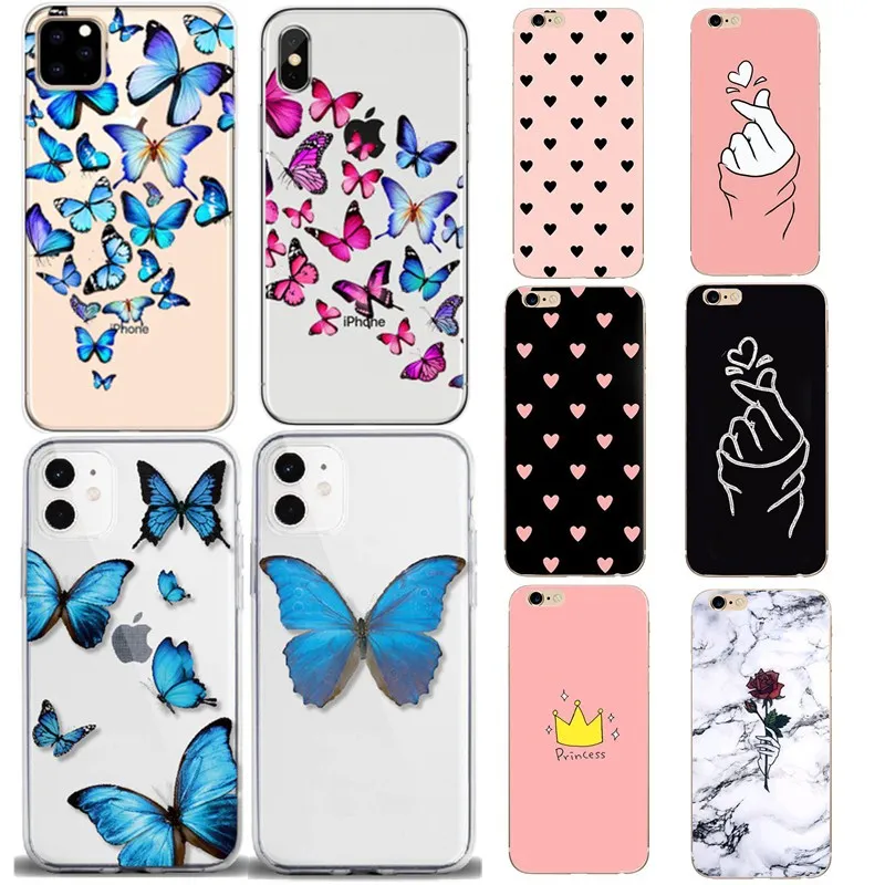 Прозрачный мягкий чехол с животными для Carcasa iphone 7 силиконовый Ультратонкий