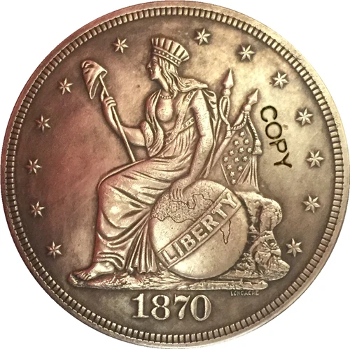 

1870 United States $1 Dollar coins COPY Type 2