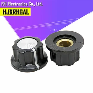 10 шт. шляпа MF-A01 потенциометра Ручка WH118WX050 бакелитовая ручкамедный сердечник внутреннее отверстие 6 мм