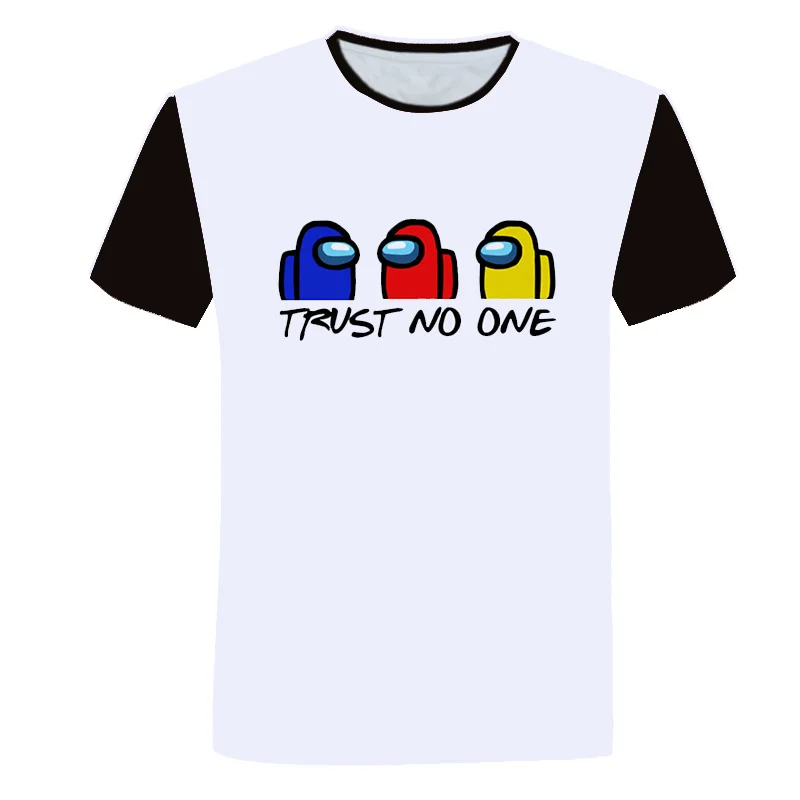 

2021 New Boys Among Us game T Shirt Kids Cartoon t-shirt Funny for Girls Child T-Shirt Children Clothing Tops 4T-14T