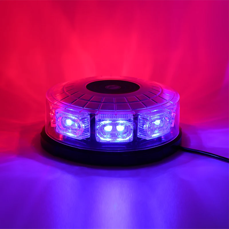 

Car Strobe Light 12V 24V 16LED Flash Car Strobe Warning Light Car Beacon Lights Police Truck Roof Emergency Signal Lamp