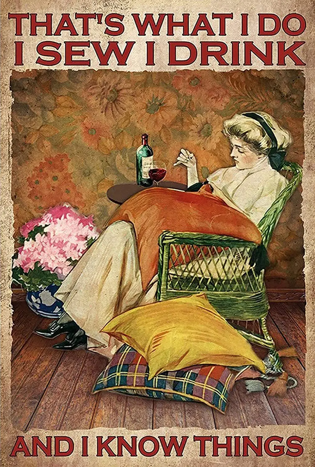 

Женские металлические жестяные знаки, забавный плакат, пещера, табличка, что я сделаю, я пью, винтажные металлические знаки, домашний декор