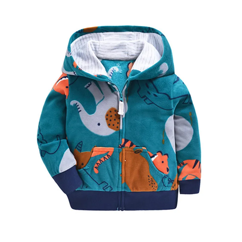 Новинка 2020 Детская флисовая толстовка с длинным рукавом и изображением кота для