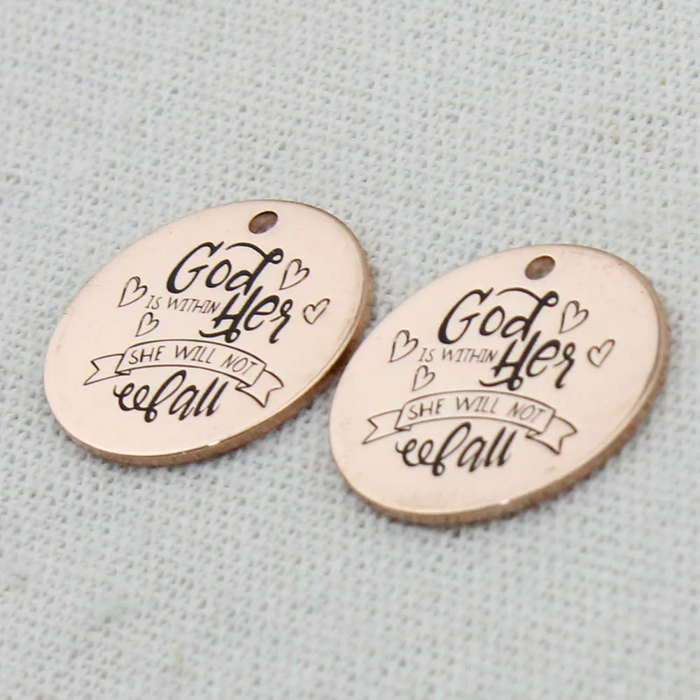 Цепочка с подвеской Бог внутри нее она не будет падать ювелирные изделия подарки