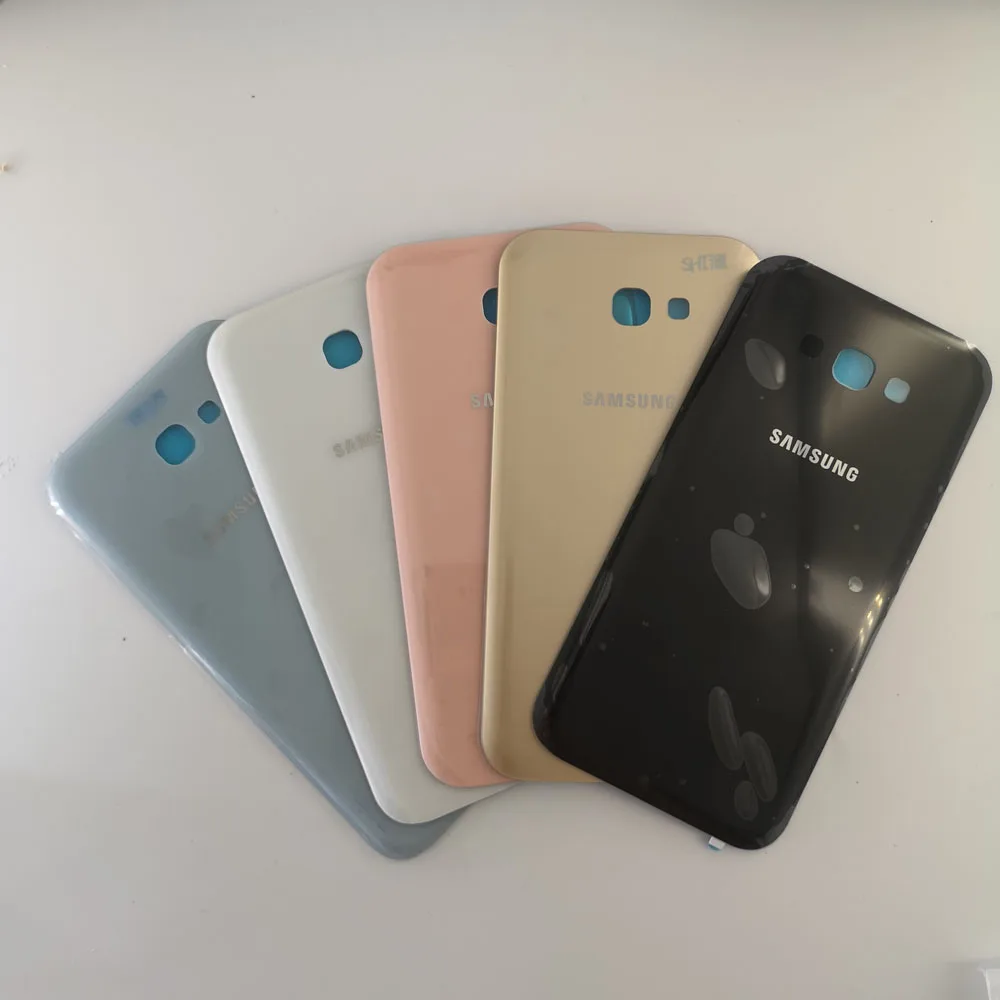 Samsung A7 2017 задняя крышка чехол для батареи 3D стекло корпус samsung Galaxy A720 A720F дверь +