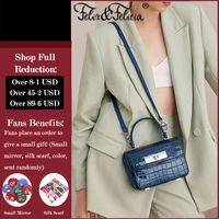 felix felicia fashion women genuine leather shoulder handbag high quality crocodile pattern crossbody retro tote messenger bag