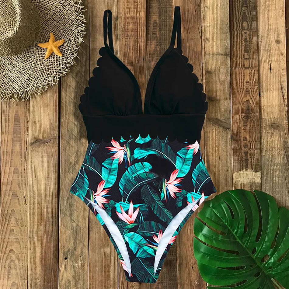 Новинка 2020 сексуальный цельный купальник женский пуш ап монокини с принтом