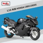 Модель мотоцикла Maisto HONDA CBR1100XX, Игрушечная модель мотоцикла из сплава, для езды по бездорожью, гоночный мотоцикл, африканские мотоциклы, игрушки для