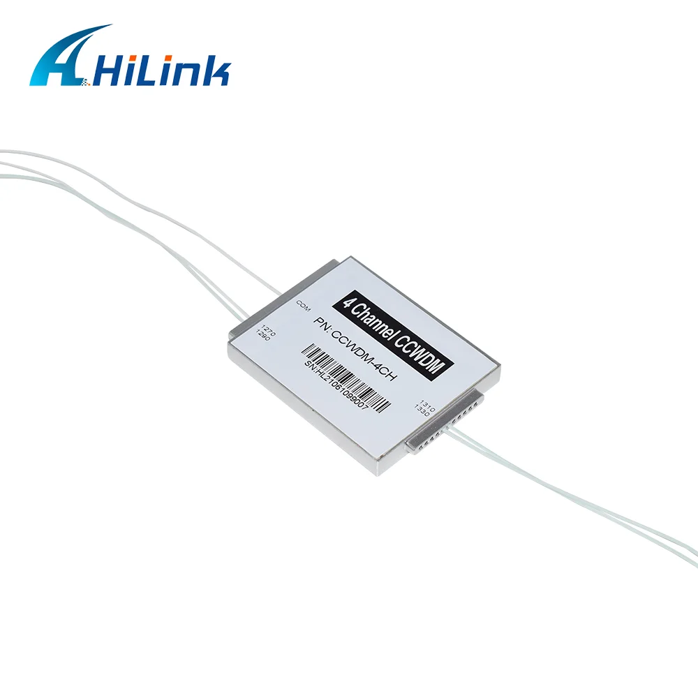 Низкие вносимые потери 4CH CCWDM Mux одиночное волокно 1270 нм 1290 1310 1330 длина волны ABS