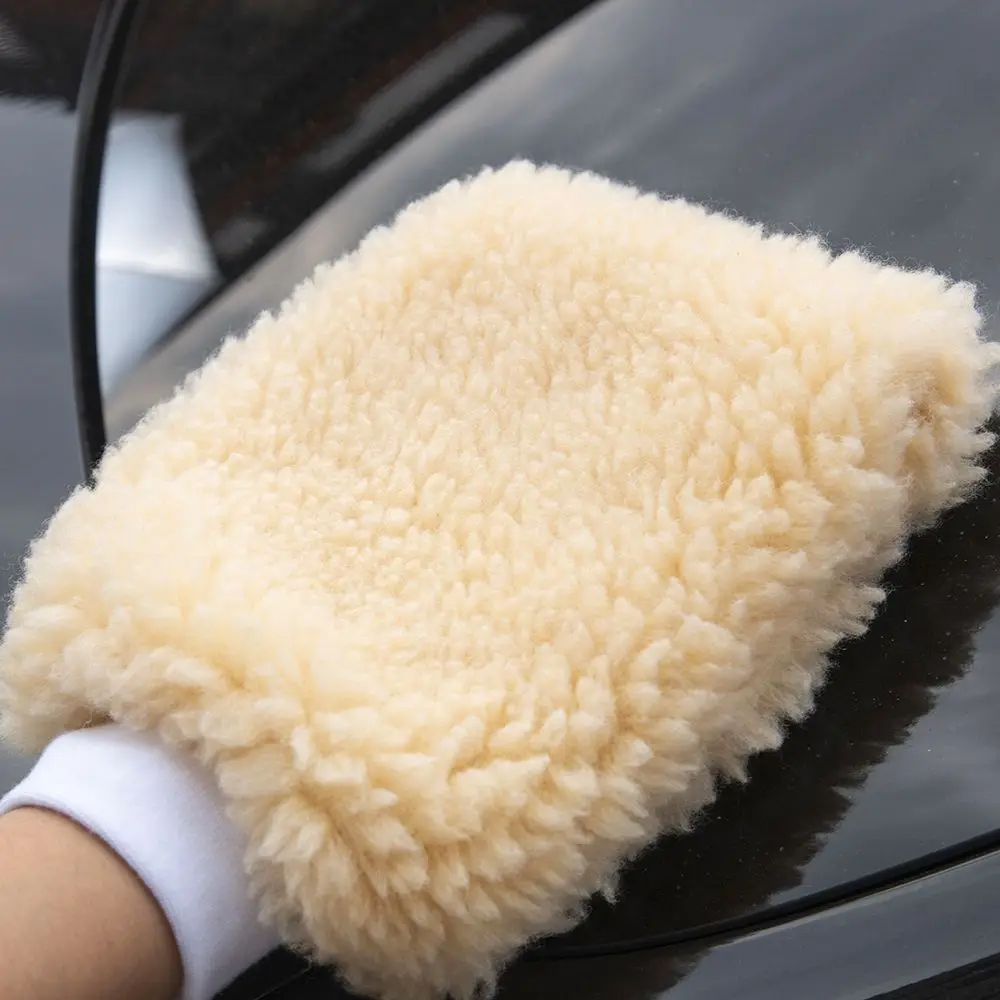 Мягкая Плюшевая впитывающая перчатка высокая плотность для чистки автомобиля