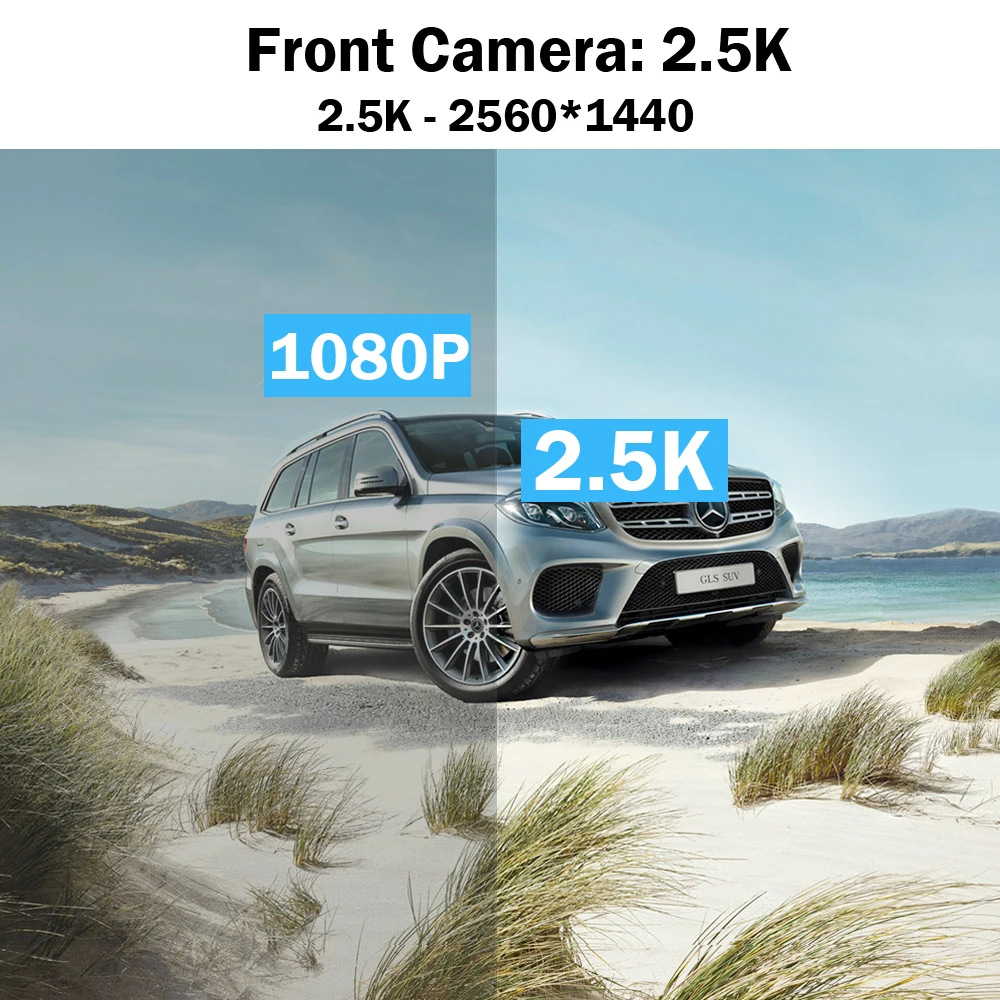 Видеорегистратор-зеркало 2 5 K FHD 1440P 12 дюймов с камерой заднего вида 1080P |