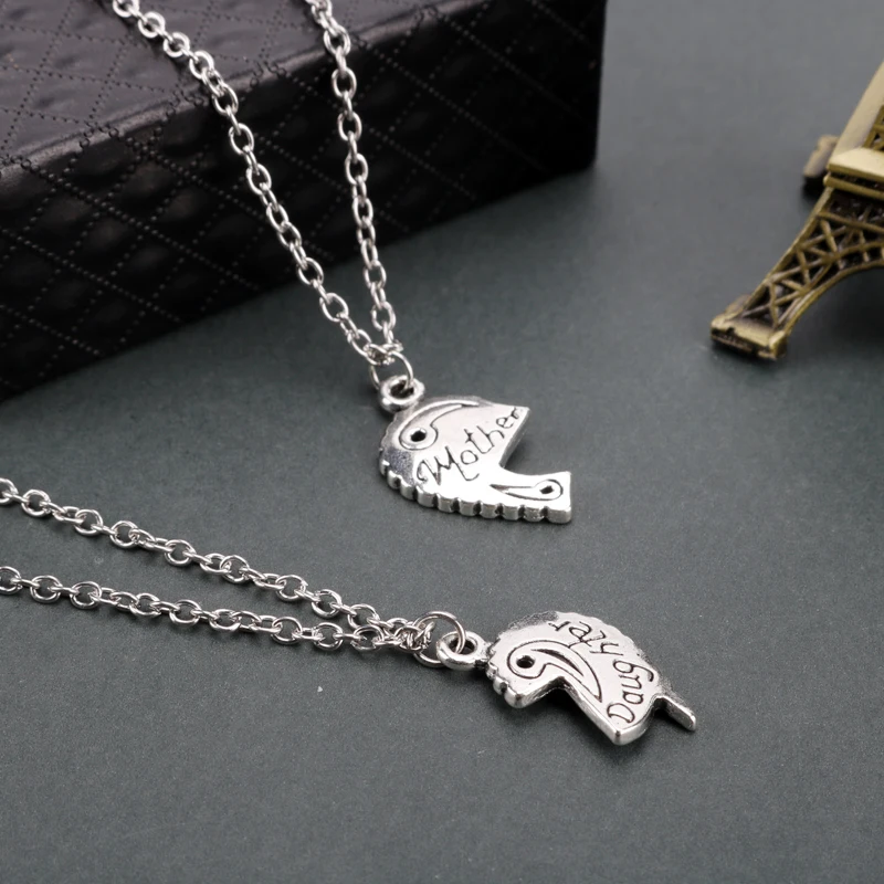 Ожерелье в форме сердца для матери и дочери популярное ювелирное изделие женщин