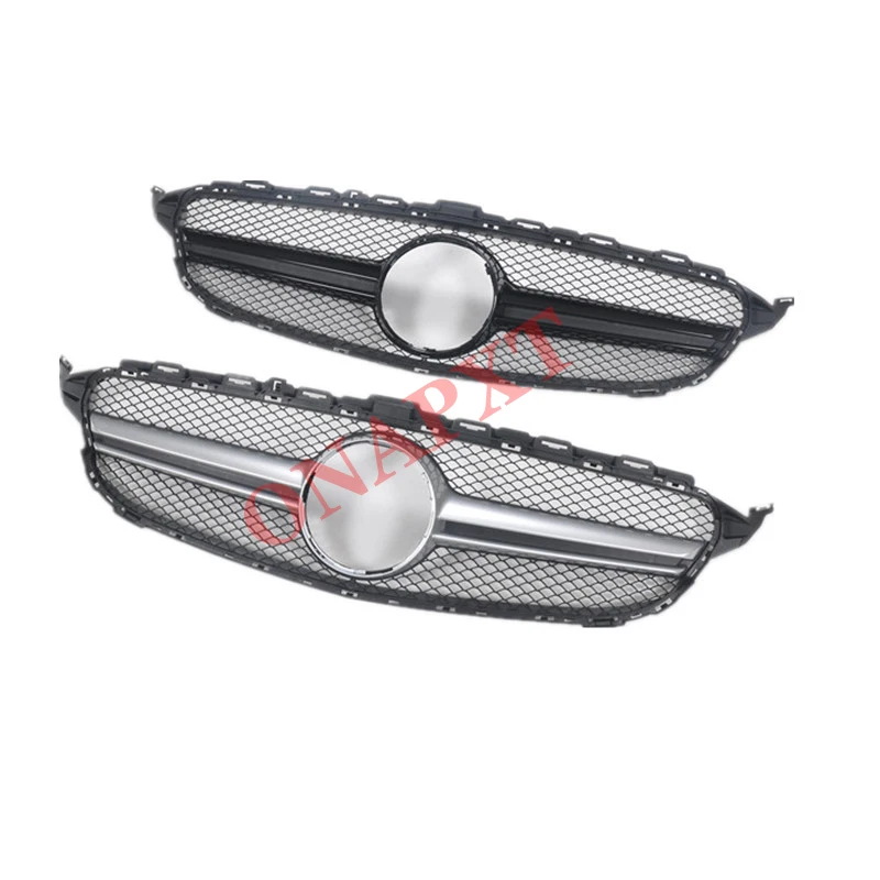 Car styling Middle grille for Mercedes-Benz C-Class W205 ABS plastic front AMG style C180 C200 C300 | Автомобили и мотоциклы