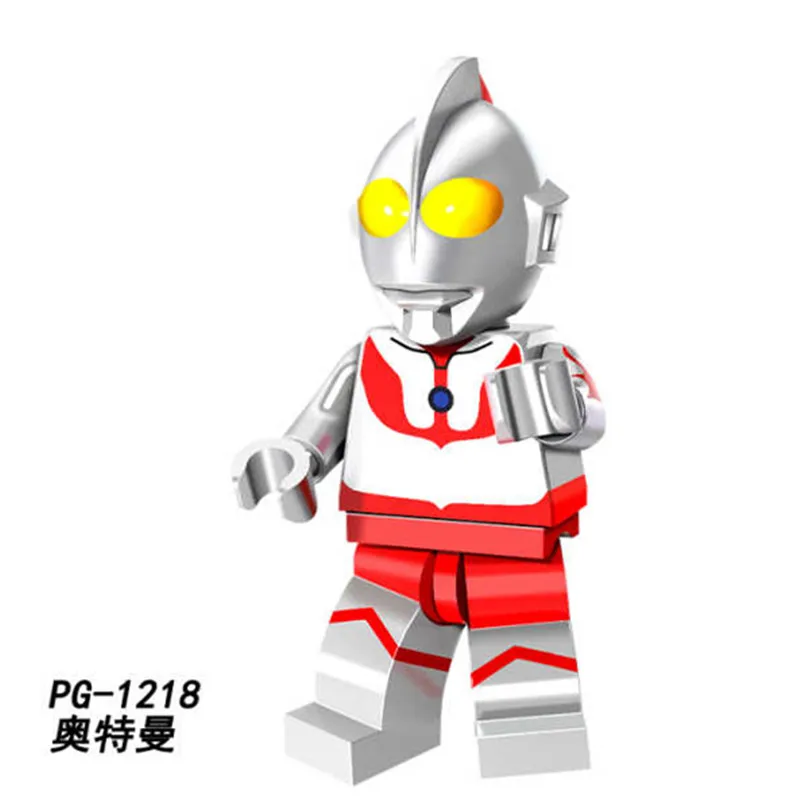 PG1218 Without Box Одиночная строительные блоки Ultraman Diga Altman Baltan Star Explosion пламя ткань фигурки для детей Коллекция игрушки PG8247 - Цвет: PG1218 Without Box