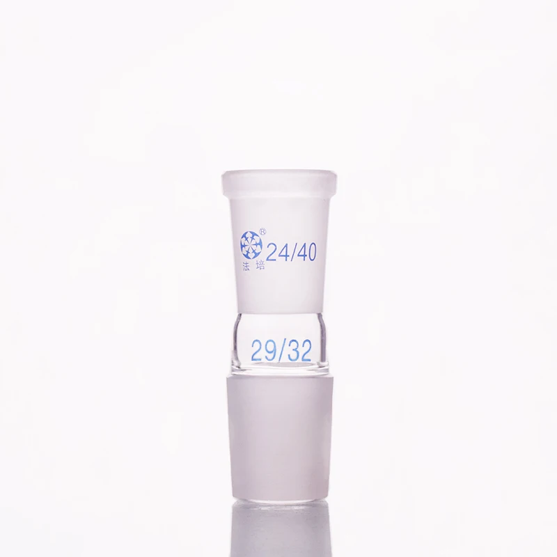 Borosilicate Glass Joint,Female 24/40,Male 29/32,Glass reducing Adapter,A type connector