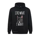 Женская толстовка с круглым вырезом и длинным рукавом, с принтом французского бульдога