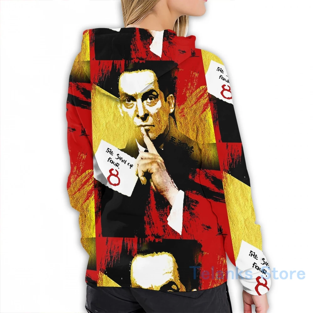 Женская Повседневная Толстовка с забавным принтом sherlock | Мужская одежда