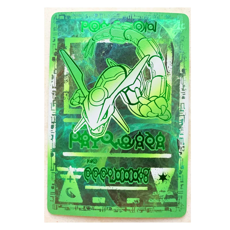 Juego coleccionable de Pok&eacute;mon Charizard Raiciu Mew, t&oacute;tem antiguos, pasatiempo, colecci&oacute;n de cartas de Anime-3