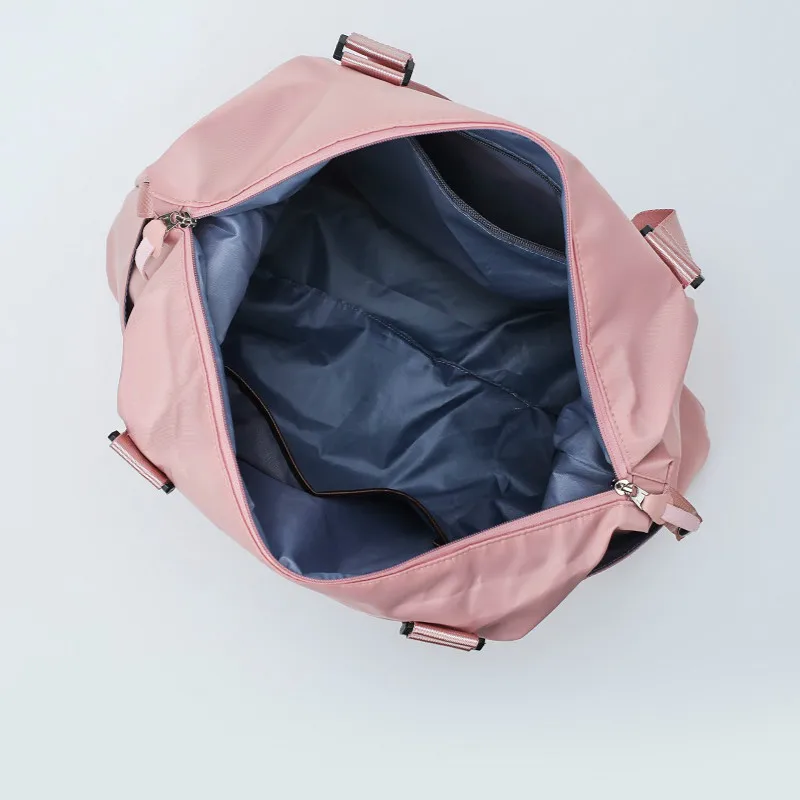 Портативная дорожная сумка однотонная Водонепроницаемая спортивная из ткани