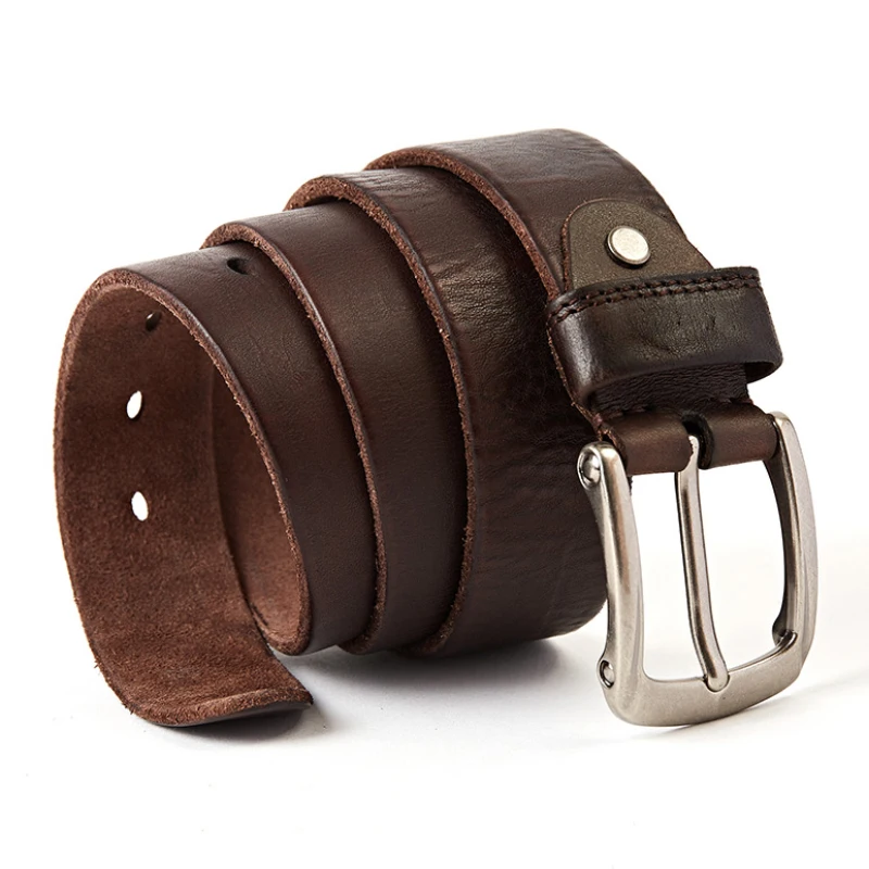 Cow Genuine Leather Belts Male belt for Jeans Luxury Classic Designer Vintage Pin Buckle Men belts