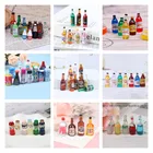 26 стилей 112 миниатюрная полимерная бутылка для кукольного домика, имитация бутылки вина, модель бутылки для напитков, аксессуары для кукольного домика