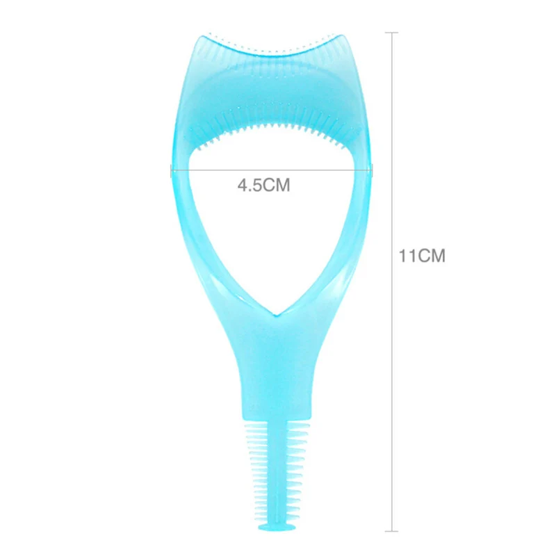 Multifunctional Fashion 3 in 1 Mascara Eyelash Brush Curler Guard Applicator Comb Cosmetic Stencil Shield Guide Make Up Tool | Красота и