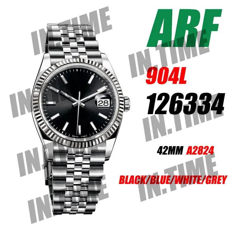 

Watch Men's Luxury New DateJust 41mm 126334 ARF Dial With Crown High Quality 904L On Jubilee Bracelet A2824 Automatic Machinery