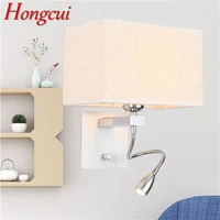 hongcui wall lights contemporary creative square shape indoor led sconces lamps for home corridor