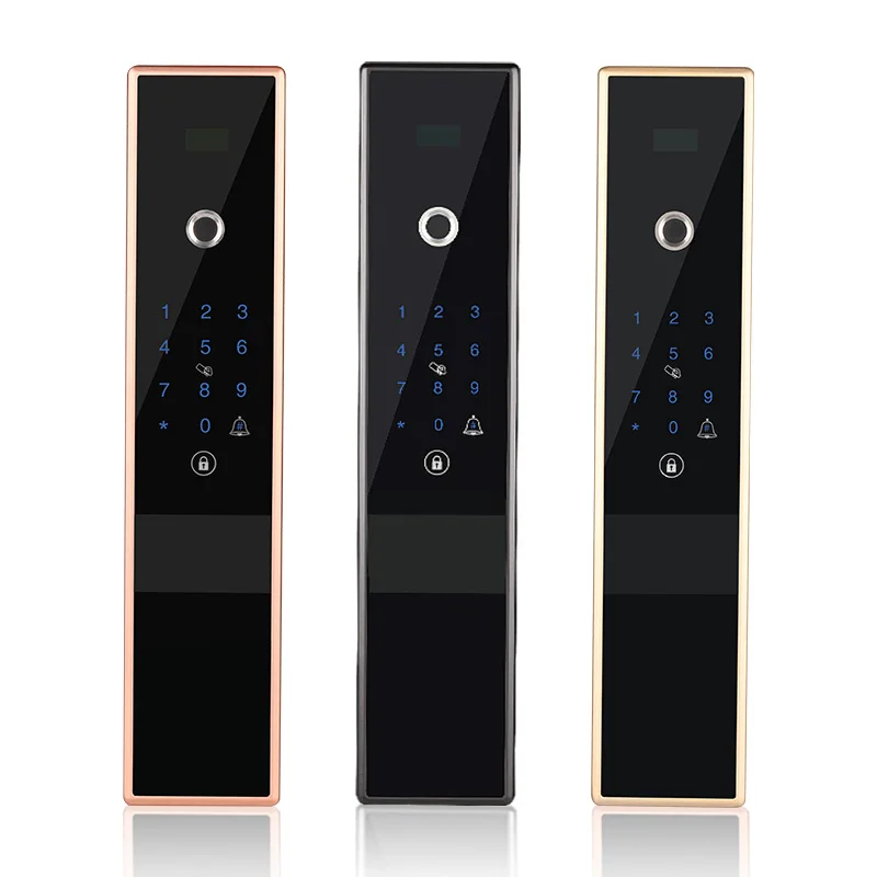 Электронный Bluetooth отпечаток пальца код замка двери, карта, ключ сенсорный экран цифровой пароль замок wifi смарт-замок приложение