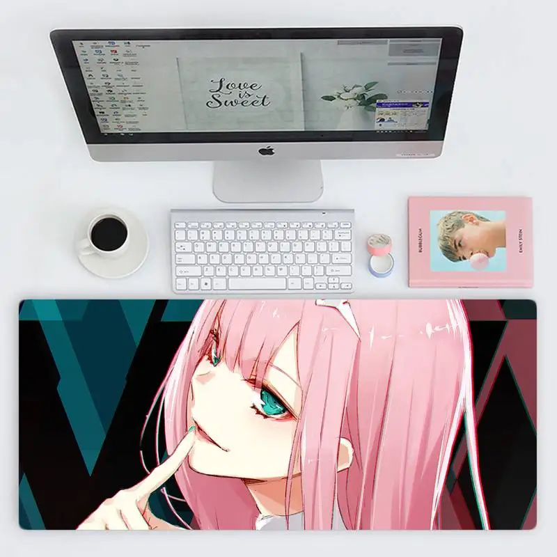 

Zero Two anime cute girl Durable Rubber Desk Table Protect Game Office Work X XL Non-slip Laptop Cushion
