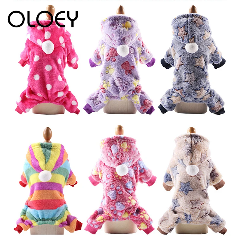 Милая одежда для кошки комбинезон теплое зимнее пальто щенка костюм питомца