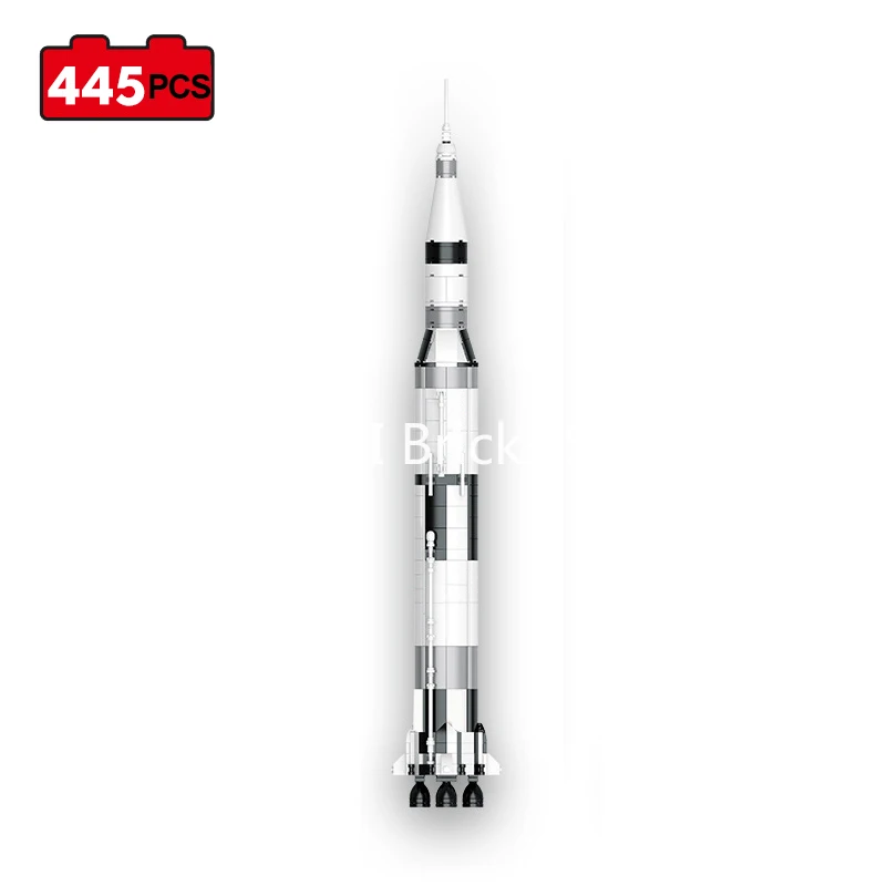 Модель конструктора креативная Аэрокосмическая Серия Apollo Saturn V модель